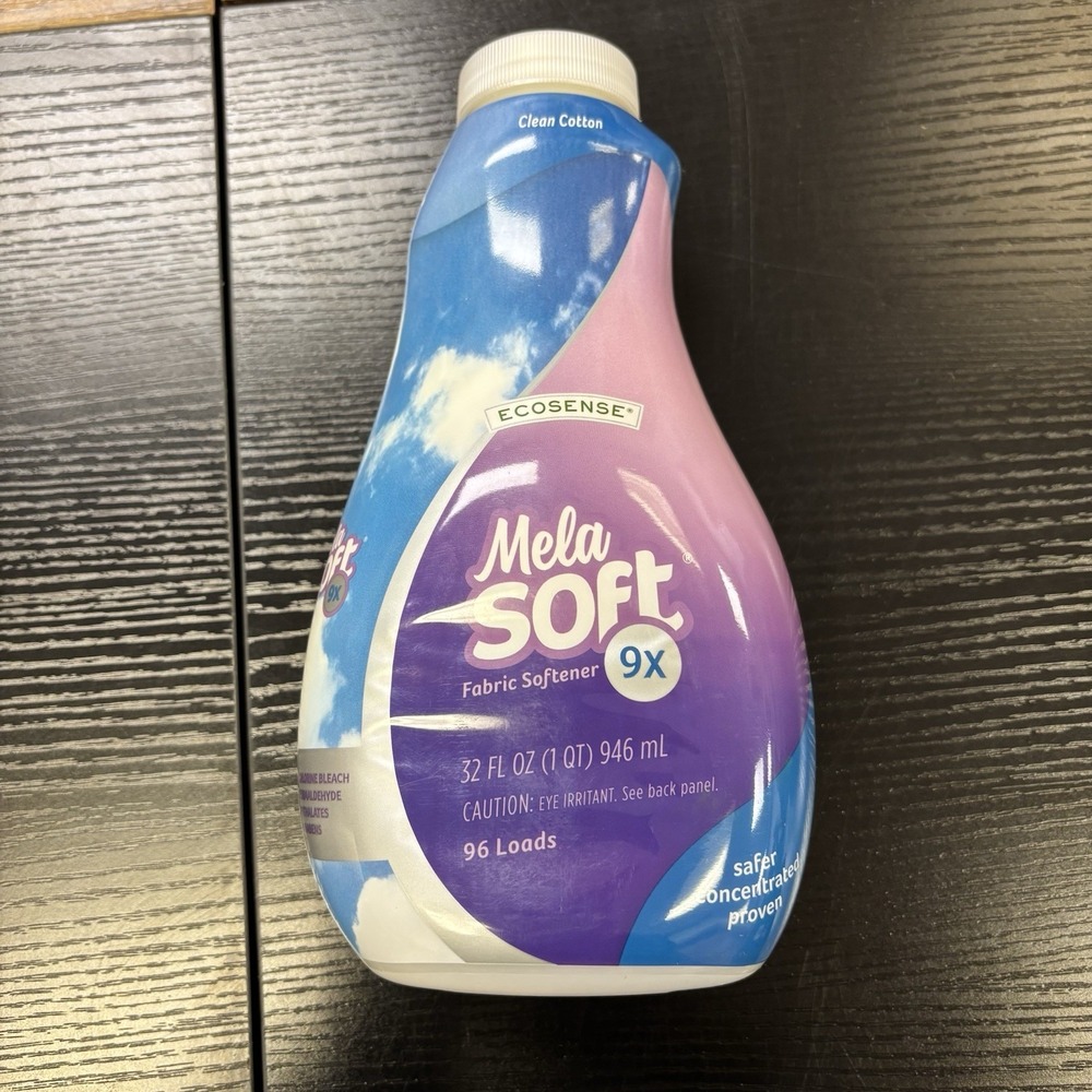 Melaleuca MelaSoft 9X Fabric Softener Clean Cotton‎ Scent 32 oz-96 loads! Sealed